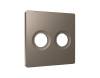 Лицевая панель для двойной TV розетки Ambrella Volt Alfa AP6433 темная бронза матовый