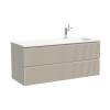 Тумба с раковиной Sancos Snob R правая, Beige Soft, 120x52