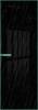 Межкомнатная дверь Profil Doors 1 AGN цвет профиля Зеленый воск, стекло безопасное 4 мм неро мрамор 700x2000