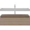 Тумба с раковиной Armadi Art Flat 120 подвесная, light oak