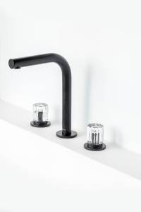 Смеситель для раковины Boheme Elegante 152-B-EL черный матовый