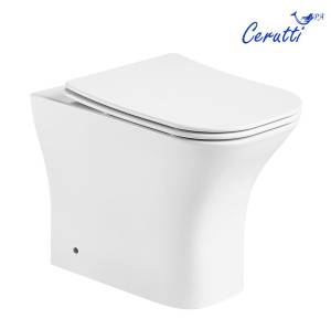Унитаз приставной Cerutti Spa Vettore 7841 безободковый, с микролифтом