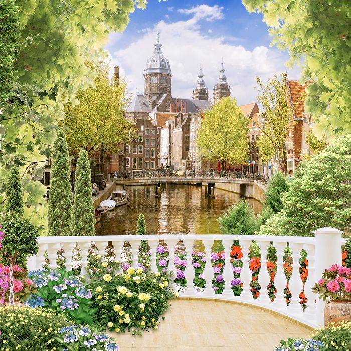 3D Фотообои Artegrafico «Венецианский балкон» FK112 песок