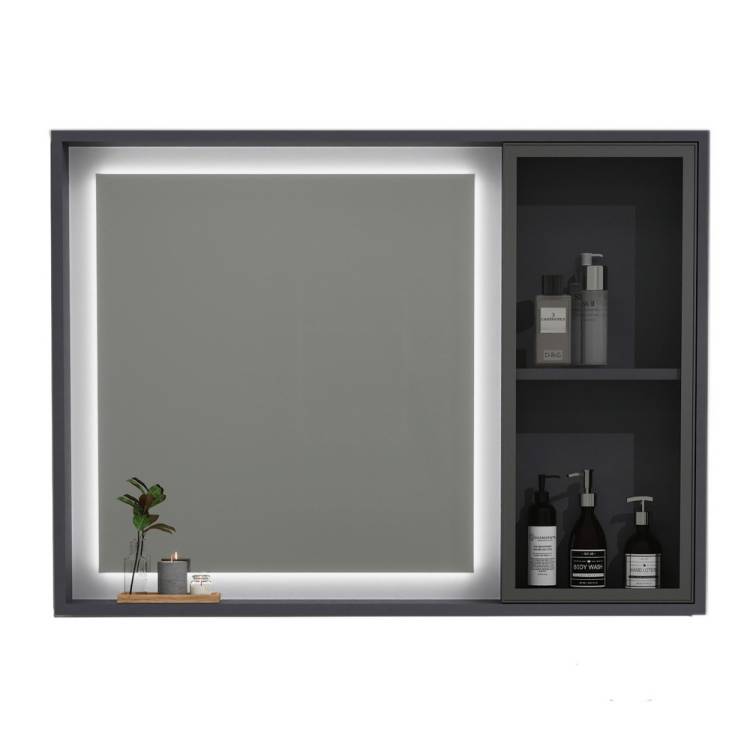 Зеркало Black&White U910.MC1000 белое, 95x70