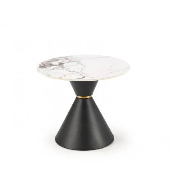 Стол журнальный Halmar Goretti S V-CH-GORETTI_S-LAW белый мрамор/черный