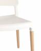 Стул Stool Group Bistro 8086 WHITE белый с деревян. ножками фото 5