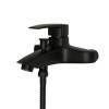 Смеситель для ванны с душем Royce Pro RCM-120503BL с коротким изливом, черный фото 5