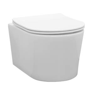 Унитаз подвесной Comforty CF40513R, сиденье микролифт, тонкое, белый глянец