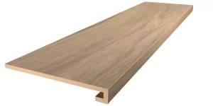 Ступень Kerama Marazzi Монтиони SG518420R\GCF клееная бежевый темный матовый обрезной 119.5x33