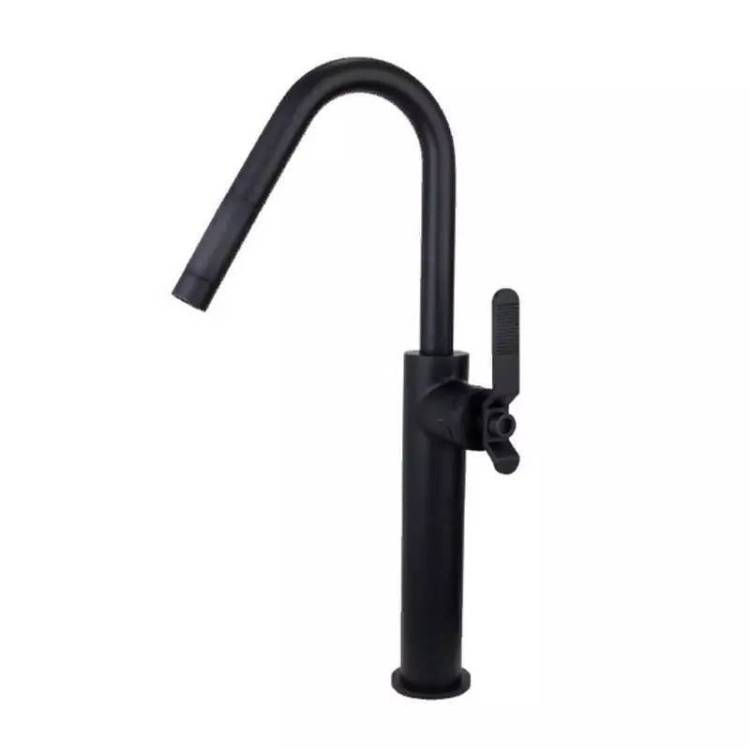 Смеситель для раковины Bronze de Luxe 1760s Loft 3352SB высокий, черный матовый