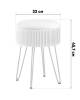 Пуф Stool Group Астор 23A1696VD-8167-52-S серебристый серебряные ножки фото 8