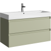 Тумба с раковиной Aqwella Geometria GE01102SH шалфей зеленый, 100x45