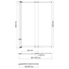 Шторка на ванну Wasserkraft Schunter 82S02-100 профиль матовое золото, стекло прозрачное, 100x140 фото 4