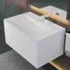 Раковина Uperwood Lotus Quartz 29192030 белая матовая, жасмин, 80x50 фото 3