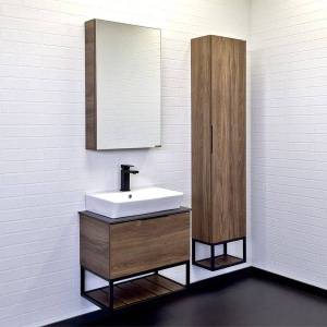 Мебель для ванной Comforty Порто 60 дуб темно-коричневый