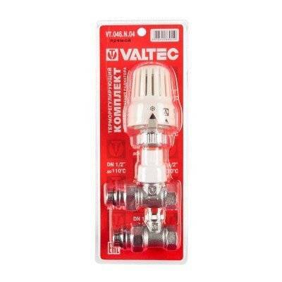 Комплект терморегулирующего оборудования VALTEC д/рад., прямой 1/2 (термост-ая головка, термостат-й клапан, запорный