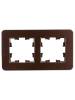 Рамка 2-постовая IEK Brite BR-M22-M-21-K30 коричневый фото 3