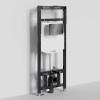 Система инсталляции для унитазов Wasserkraft New Alme 15TLT.010.ME.PB04 клавиша черный глянцевый