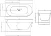 Акриловая ванна Abber AB9257-1.7 L 170x80 фото 3