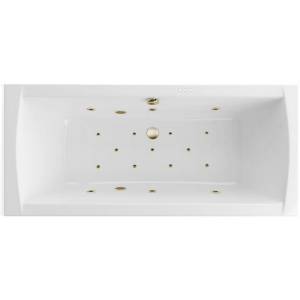 Акриловая ванна Excellent Aquaria Lux Slim 180x80 WAEX.AQU18S.RELAX.BR с гидро и аэромассажем, 