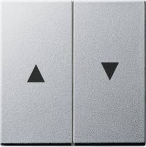 Лицевая панель Gira System 55 выключателя жалюзи алюминий 029426