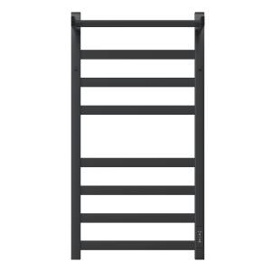 Полотенцесушитель электрический Apextermo Терра TR11184GF с крючками и полкой, графит металлик, 80x40