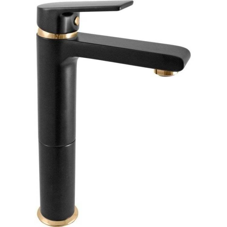 Смеситель для раковины Rav Slezak Colorado CO130.5CMATZ черный матовый, золото