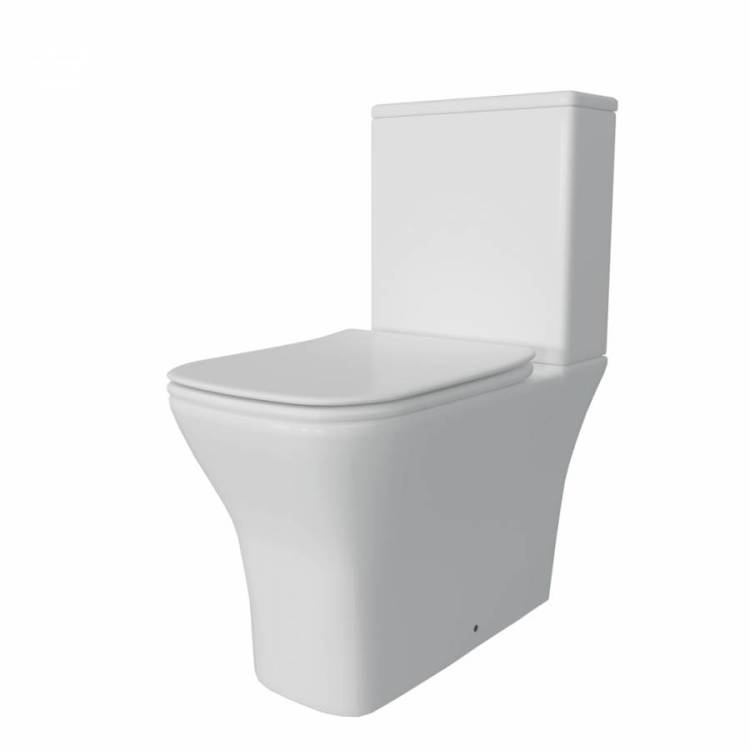 Унитаз-компакт Watersense Eva Pro W00138 безободковый, сиденье микролифт