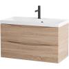 Тумба с раковиной BelBagno Marino 80 rovere bianco фото 4
