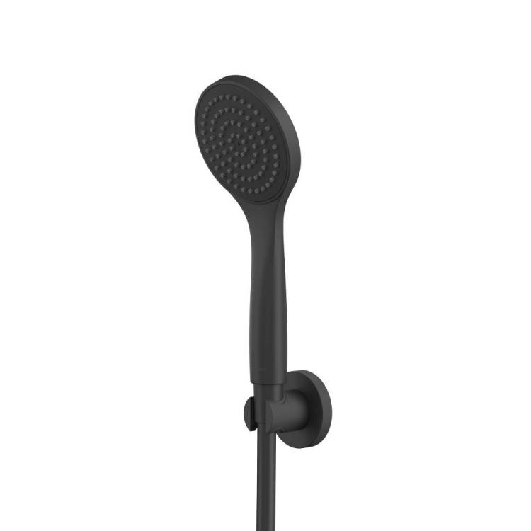 Душевой гарнитур WHITECROSS SET50BASICBL точечный, Черный матовый