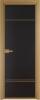 Межкомнатная дверь Profil Doors 4 AX цвет профиля Золото, стекло безопасное 6 мм монохром черный 700x2000