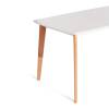 Стол обеденный Tetchair Claire 21282 белый, натуральное дерево 135x80x75 фото 5