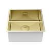 Мойка кухонная Paulmark Next 44 Uni PM214444-LG Светлое Золото, 44x44 фото 2