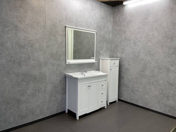 Мебель для ванной Comforty Тбилиси-90 белый