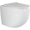 Унитаз приставной Ceramica Nova Mia CN1810 безободковый, с крышкой-сиденьем микролифт