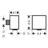 Шланговое подключение Hansgrohe FixFit Square 26455140 бронза фото 2