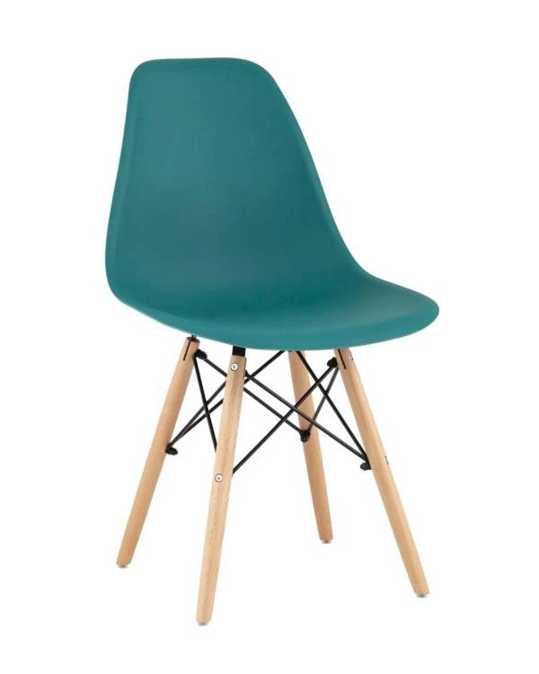 Стул Stool Group Eames Style DSW Y801-V SEAT dark green DUAL темно-бирюзовый