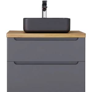Тумба под раковину Jorno Wood 80 wood.01.80/P/GR серый
