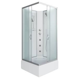 Душевая кабина Niagara Classic NG-1108-14BKG (900x900x2000) со средним поддоном (26см), с полкой