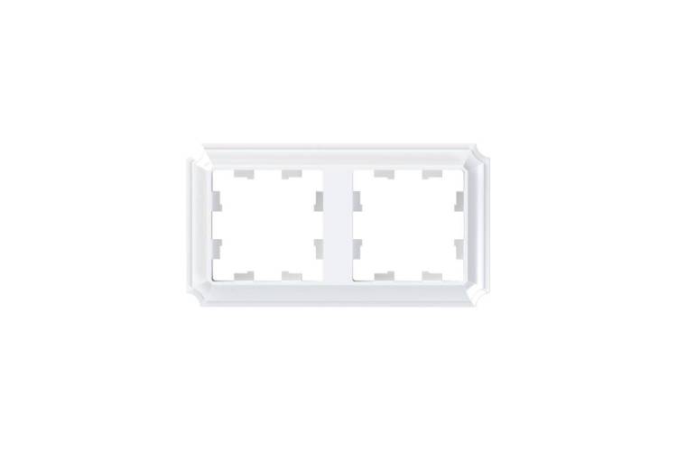 Рамка 2-постовая Systeme Electric Atlas Design Antique ATN100102 белый