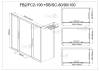 Душевой уголок AvaCan FB2-190-SB100 профиль черный, стекло тонированное, 210x100x195 фото 13