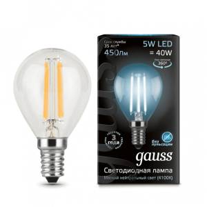 Лампа светодиодная Gauss Filament 105801205_GAUSS