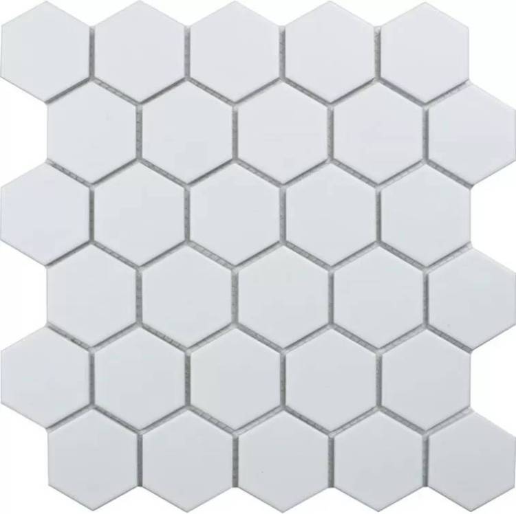 Мозаика StarMosaic Hex+Octagon+Triangolo MT31000/IDL1005 Hexagon small White Matt 27.8х26.5