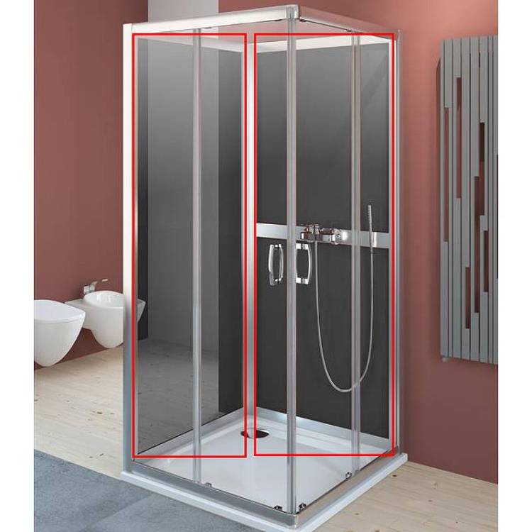 Боковая стенка Radaway Premium Plus S2 33443-01-05N Хром, 80x80x190