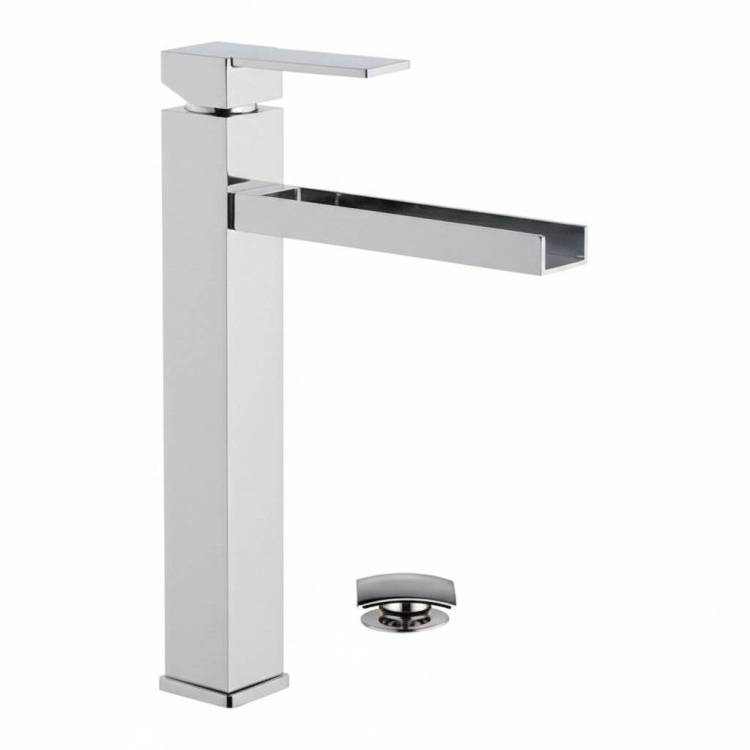 Смеситель для раковины Remer Qubika Cascata QC10L хром