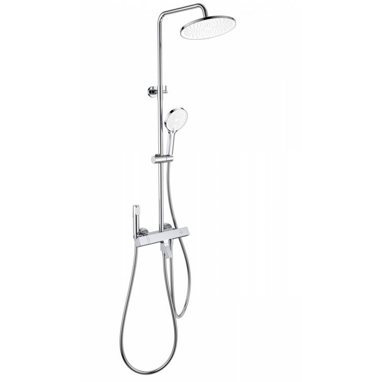Душевая стойка Wonzon & Woghand WW-B3094-CR хром, с термостатом