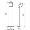 Садовый светильник Kanlux ABETE LED 80 GR 36571 фото 7