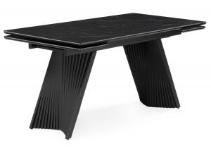 Стол Notta Вейв 626002 shakespeare black, черный 140(200)x80x75