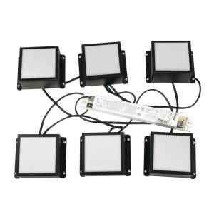 Встраиваемый светильник Uniel Мини Домино ULP-0808 42W/4000К IP40 Grilyato Black Kit06