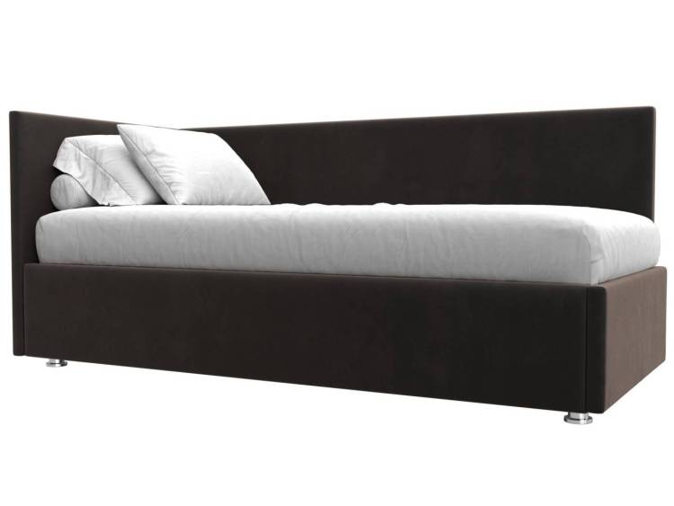 Кровать Лига Диванов Лига-039 122080L коричневый левая 90x200